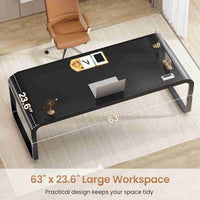 SEDETA® 63 Inch Modern Executive Computer Desk Large Office Desk Workstation