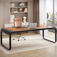 SEDETA | 70.8 Inch Executive Office Desk Modern Computer Desk Workstation with Cable Management