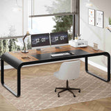 SEDETA | 63 Inch Executive Office Desk Modern Laptop Computer Desk with Cable Management for Home Office