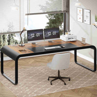 SEDETA® 70.8 Inch Large Executive Office Desk Computer Workstation Modern Laptop Desk Study Writing Table