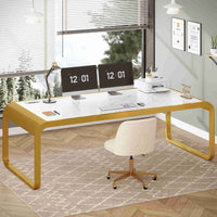 SEDETA 70.8 Inch Executive Computer Desk Modern Laptop Desk Study Writing Table for Home Office