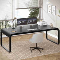 SEDETA 63 Inch Executive Computer Desk with Cable Management for Home Office