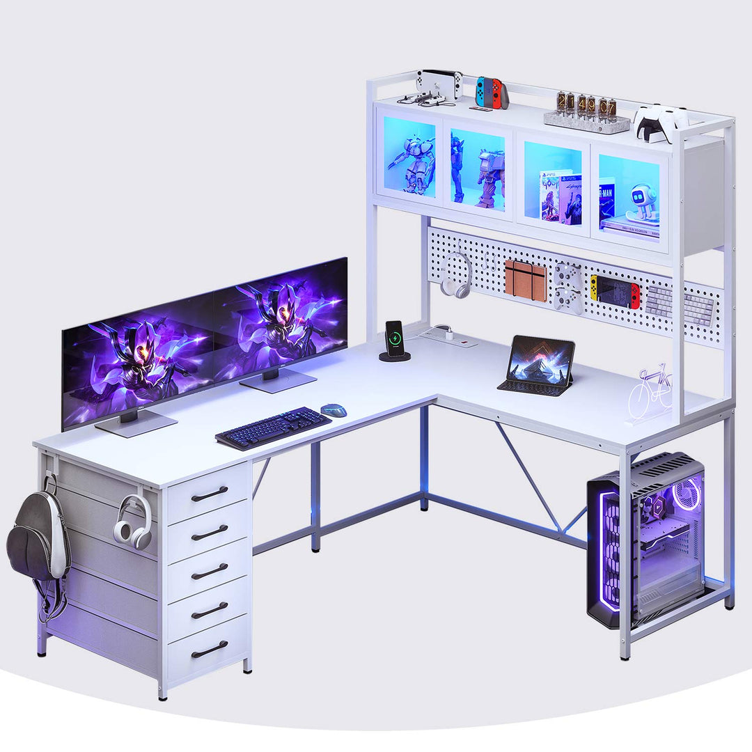 SEDETA 62 Inch L Shaped Gaming Desk Computer Desk