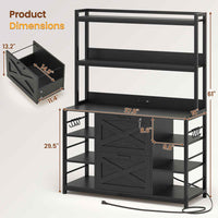 SEDETA | Vertical File Cabinet with Lock and Open Shelf for Home Office