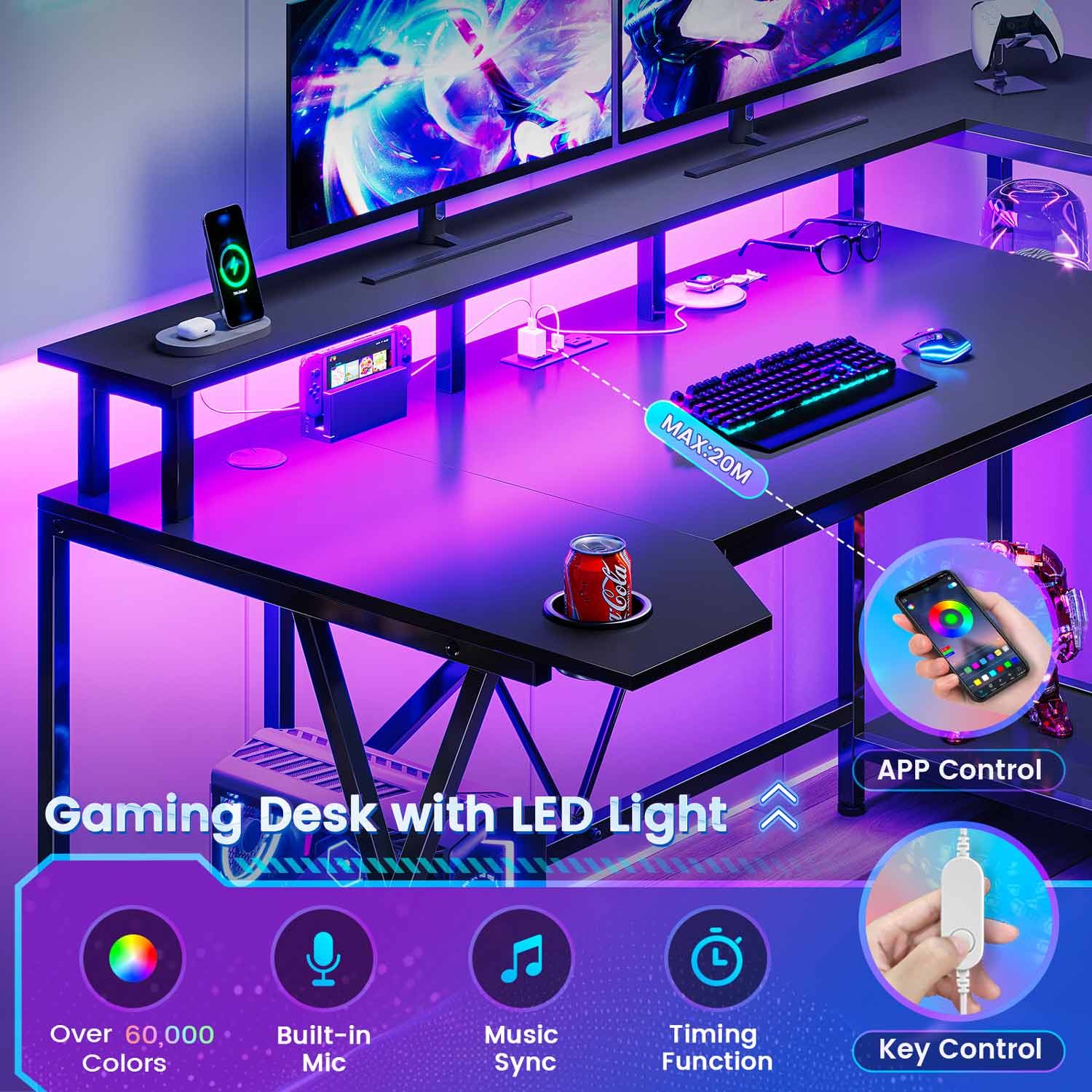 Led lights for a desk shops