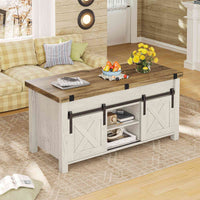 SEDETA | 40 Inch 4 in 1 Multi-Function Lift Top Coffee Table with Hidden Compartment and Storage