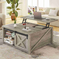 SEDETA 31.5 Inch Lift Top Square Coffee Table with Storage for Living Room