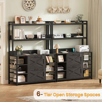 SEDETA | Vertical File Cabinet with Lock and Open Shelf for Home Office