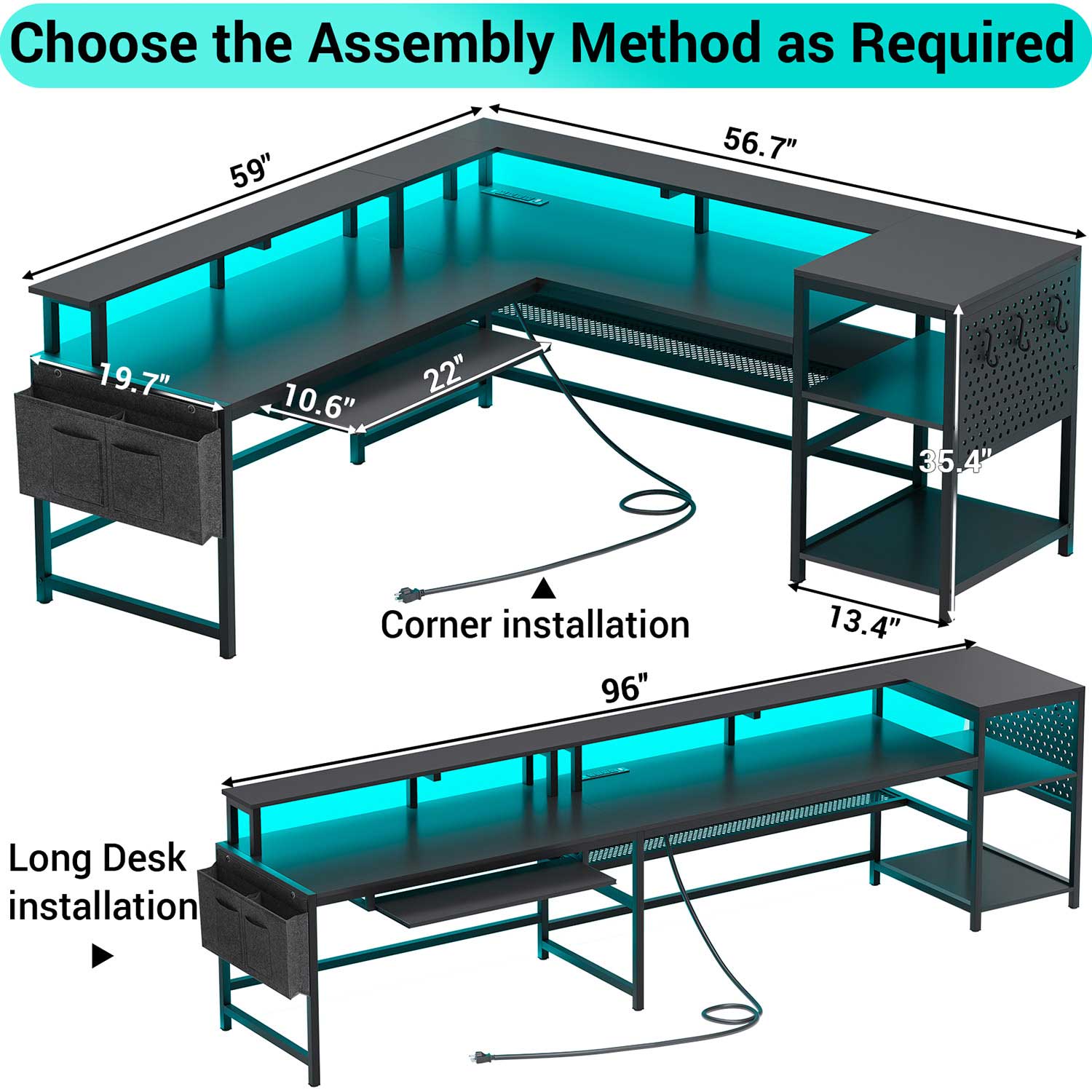 2 person desk