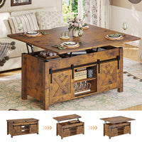 SEDETA | 40 Inch 4 in 1 Multi-Function Lift Top Coffee Table with Hidden Compartment and Storage