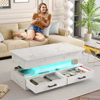 SEDETA 40 Inch Lift Top Coffee Table with Storage for Living Room