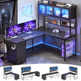 SEDETA 62 Inch L Shaped Gaming Desk Computer Desk