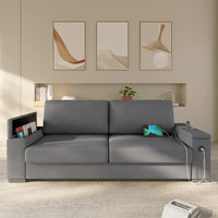 SEDETA 85 Inch Modern Removable Sofas with Extra Deep Seats Storage and 2 USB Charging Ports