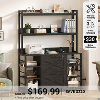 SEDETA File Cabinet with Open Storage Shelf for Home Office