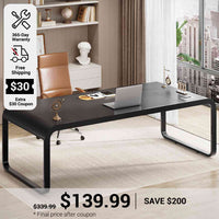 SEDETA 70.8 Inch Executive Computer Desk Modern Laptop Desk Study Writing Table for Home Office