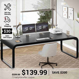 SEDETA 70.8 Inch Executive Computer Desk Modern Laptop Desk Study Writing Table for Home Office